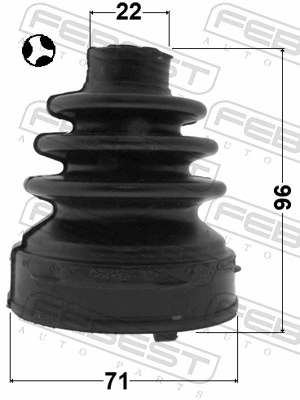 Fuelle palier delantero interior para Nissan JUKE NMUK F15E