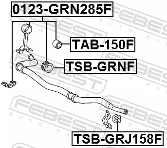 Bieleta estabilizadora delantera para Toyota Land Cruiser PRADO J150