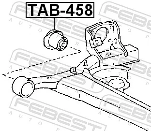 TAB458 Febest Silentblock del puente trasero