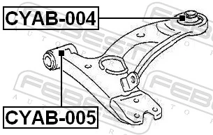 Silentblock de brazo de suspensión Chery Tiggo SUV (T11) (2005 - 2010) precio, desde 6,35 EUR