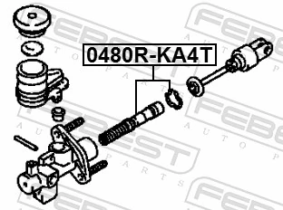 Juego de reparación cilindro maestro de embrague para Mitsubishi L 200 IV KA, KB