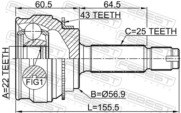 Comprar Junta homocinetica Mitsubishi Lancer IX CSA