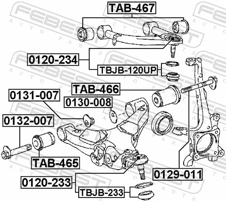 Silentblock de brazo de suspensión Toyota Land Cruiser SUV (J200) (2007 - 2021) precio, desde 30,01 EUR