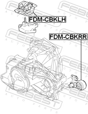 FDMCBKRR Febest Taco de motor