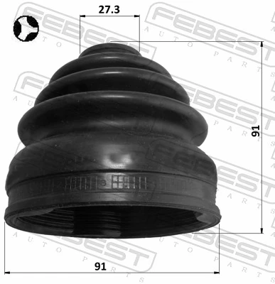 0415NA8WT Febest Fuelle palier delantero interior