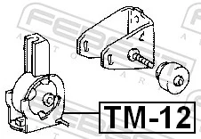 TM12 Febest Soportes de motor delantero
