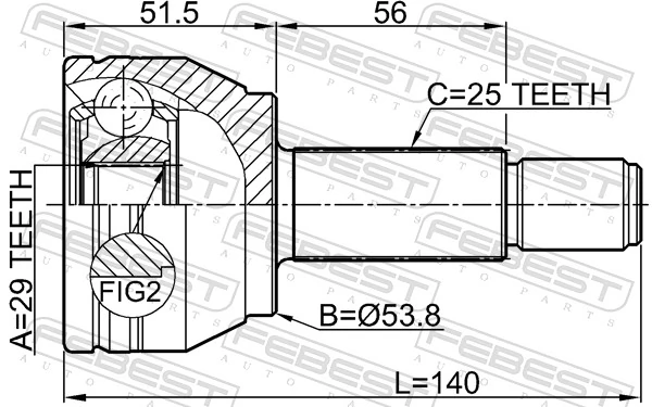 Comprar Junta homocinetica Mazda 2 II DE