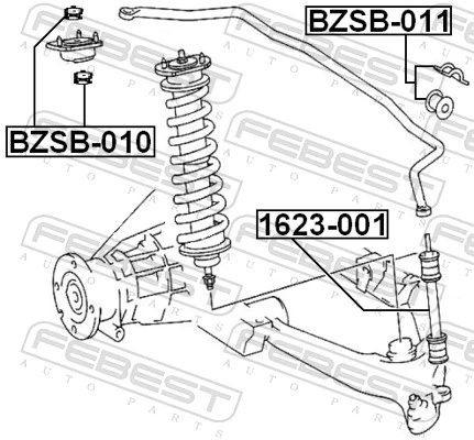 Soporte amortiguador trasero para Mercedes ML/GLE  W163