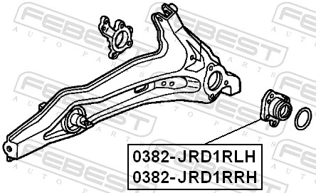 0382JRD1RRH Febest Rodamiento de rueda trasera