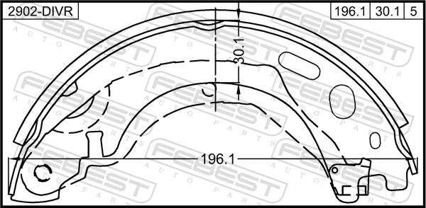 Zapatas de freno de estacionamiento para Land Rover Range Rover SPORT I L320