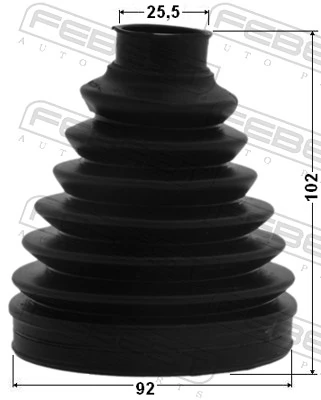 0117PZVW30 Febest Fuelle transmisión delantero exterior