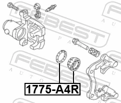  Kit de reparación de pinzas de freno trasero Audi A4 