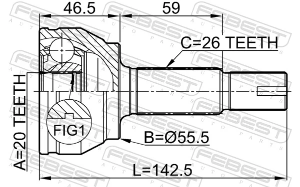 Comprar Junta homocinetica Toyota Yaris  SP90