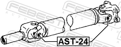 AST24 Febest Cruceta transmision