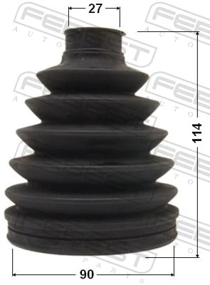 0117PACV40 Febest Fuelle transmisión delantero exterior