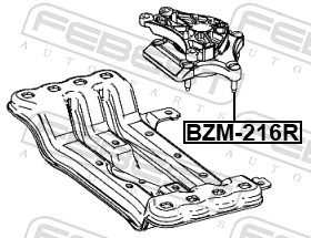 Soporte de caja de velocidades para Mercedes S  W221