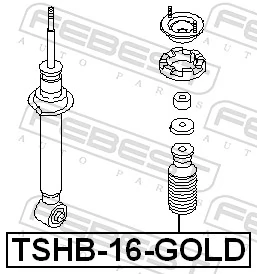 TSHB16GOLD Febest Guardapolvos amortiguador & topes de suspensión