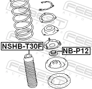 NSHBT30F Febest Fuelle, amortiguador delantero