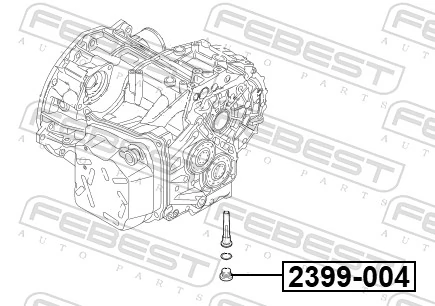 2399004 Febest Tapón del cárter de la transmisión automática