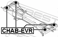 Silentblock del puente trasero para Chevrolet Epica I V200