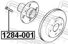 1284001 Febest Perno de cubo