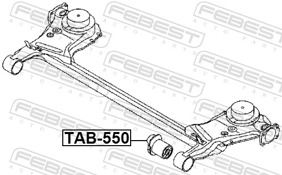 TAB550 Febest Silentblock del puente trasero