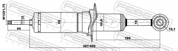 UC2P34700A Mazda Amortiguador frontal