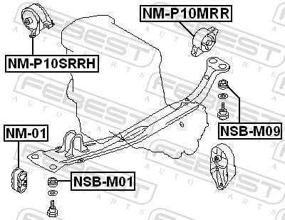 Comprar Soporte de motor trasero Nissan Primera  P10