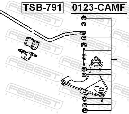  Bieleta estabilizadora delantera Daihatsu Terios 1