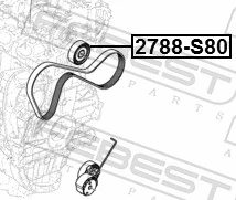 Polea inversión/guía, correa auxiliar servicios Volvo XC90 SUV (2002 - 2015) precio, desde 14,46 EUR