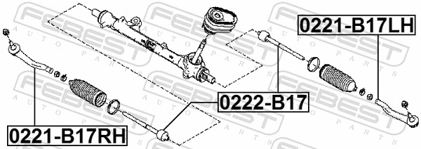 Barra de direccion coche para Nissan Tiida  C13