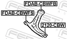 Comprar Buje delantero inferior del brazo de suspensión Ford ECOSPORT   a bajo precio