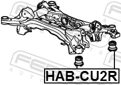 Silentblock del puente trasero para Honda Accord VIII CU