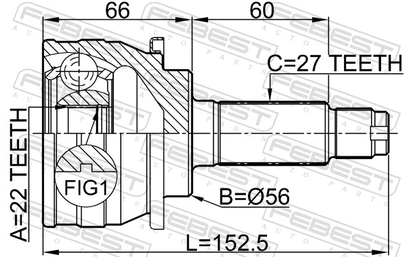 Comprar SB11008 NIPPON MOTORS Junta homocinetica