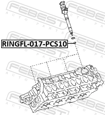 6000605283 Fiat/Alfa/Lancia Arandela de asiento del inyector