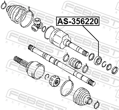 95517208 General Motors Soporte de rodamiento intermedio del semieje delantero