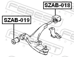 Comprar Silentblock de brazo de suspensión Suzuki Swift II EA