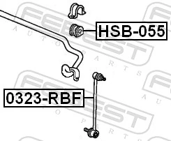 H600 Polcar Bieleta estabilizadora delantera