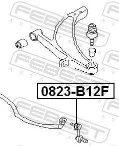  Bieleta estabilizadora delantera Subaru Outback 2