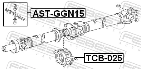 ASTGGN15 Febest Cruceta transmision