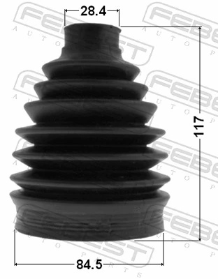 2417PDUSTAWD Febest Fuelle transmisión delantero exterior