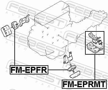 FMEPFR Febest Soportes de motor delantero