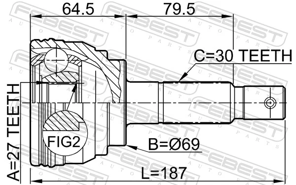 Comprar Junta homocinetica Toyota Land Cruiser 90 J9