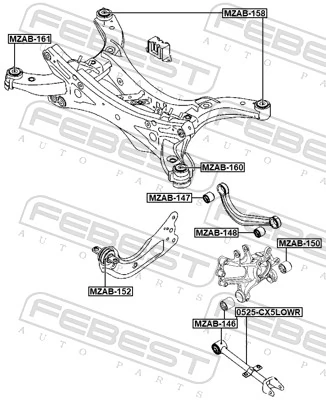 0525CX5LOWR Febest