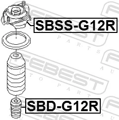 OPCSM50133 Optimal Soporte amortiguador trasero