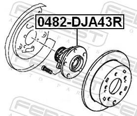 Comprar Cubo de rueda trasero Mitsubishi Galant IX DJ, DM