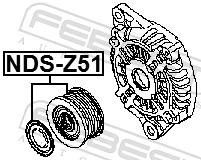 NDSZ51 Febest Rueda libre alternador 