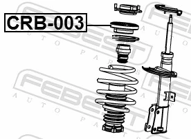 CRB003 Febest Rodamiento, copela amortiguador delantero
