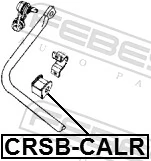 CRSBCALR Febest Buje de barra estabilizadora trasera