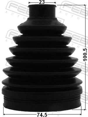 1217PSOL2WD Febest Fuelle transmisión delantero exterior